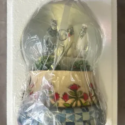 Jim Shore, “Kittens On The Fence” Musical Snow Globe 