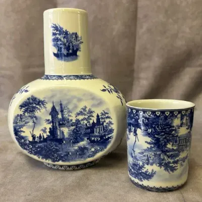 Vintage Sorelle Fine Porcelain Decanter & Cup