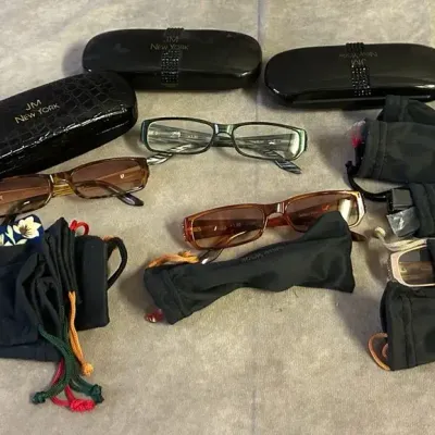 Assorted Reading Glasses & Glasses Cases 