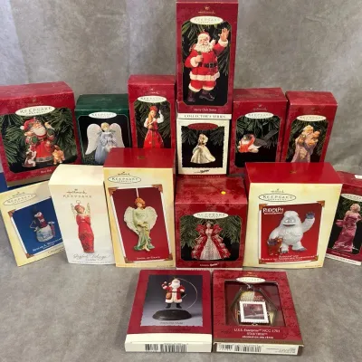 Collection of 17-Piece Hallmark Keepsake Christmas Ornaments 