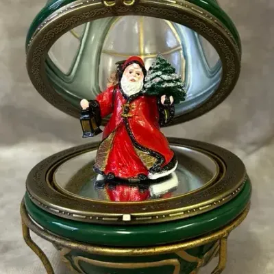 Valerie Christmas Windows Musical Hanging Ornament 