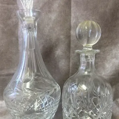 Pair of Crystal Decanters