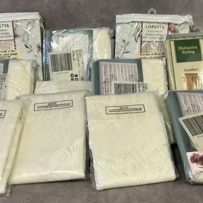 13 Packs of Assorted Window Curtains 