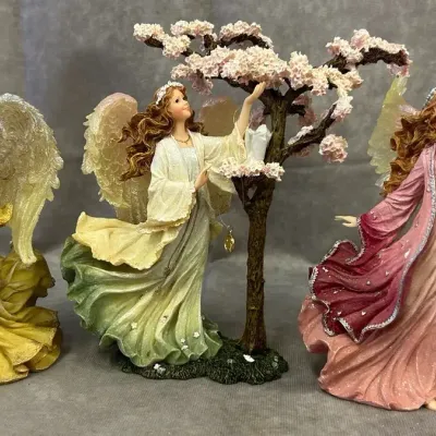 The Charming Angels Collection Three Angel Figurines 