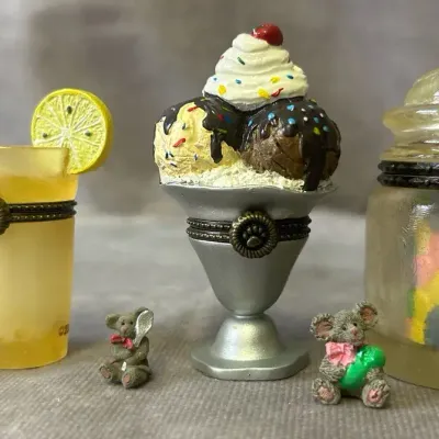 Boyds by Enesco Small Decorative Trinket Boxes 