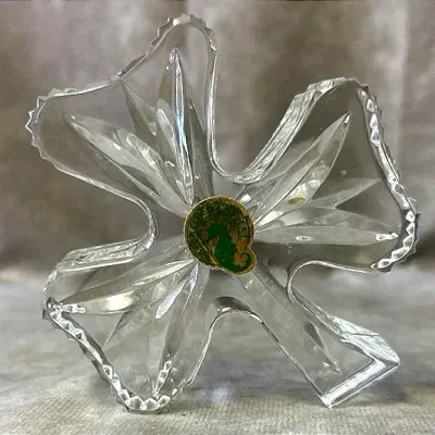 Waterford Crystal Shamrock Paperweight 