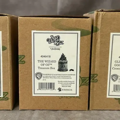 Unopened Jim Shore Wizard of Oz Collection Treasure Box 3-Piece Set
