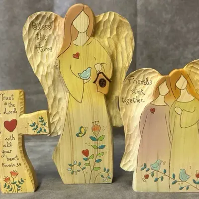 Heavenly Woods Carved Wood Religious Sculptures 