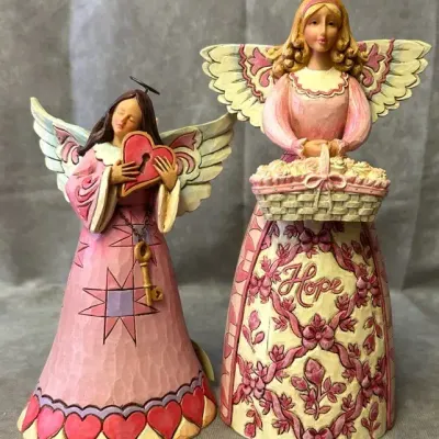 Jim Shore Pair of Decorative Angels 
