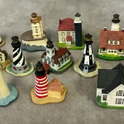 15-Piece Lenox Small Sea Side Lighthouses & Beach Town Buildings