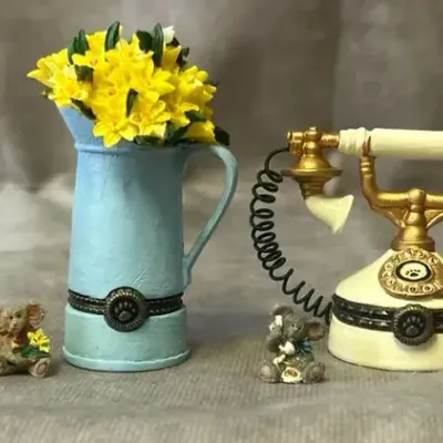 Boyds by Enesco Small Decorative Trinket Boxes 