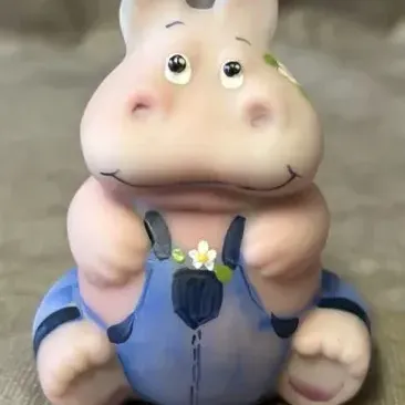 Fenton Glass Hippo Figurine 