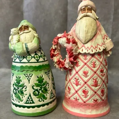 Jim Shore Santa Claus Pair 