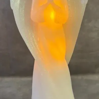 Candle Impressions Praying Angel Flameless Wax LED Battery Operated Candle