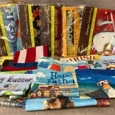 Collection of 20 Seasonal & Welcome Garden Flags 