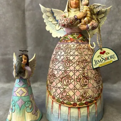 Jim Shore Angels w/ Cats