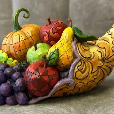 Jim Shore, “Horn of Plenty” Thanksgiving Centerpiece 