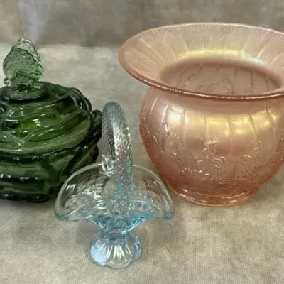 Fenton Glass Assortment of Trinket and Candy Dishes