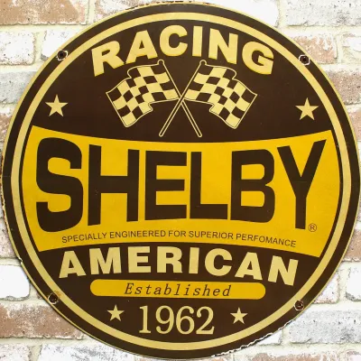 Sale Photo Thumbnail #44: Shelby American Racing 1962 Porcelain Sign