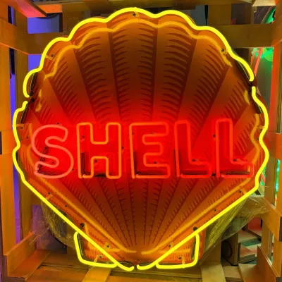 Sale Photo Thumbnail #49: Shell Die-Cut Scallop Neon Porcelain Sign