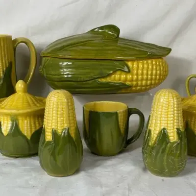 Shawnee Pottery - Corn Service- Pitchers, Salt & Pepper Shakers And More 