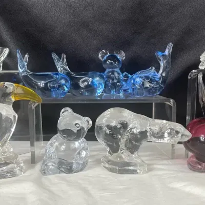 Vintage Crystal & Art Glass Animals 