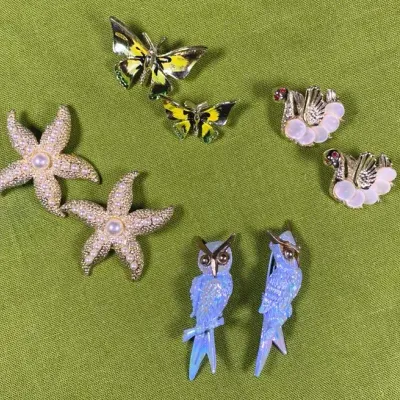Vintage ‘Twin’ Brooch Sets