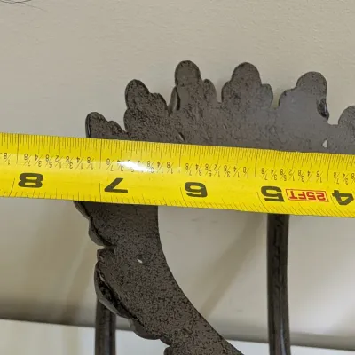 2-Tier Ceramic & Cast Iron Serving Stand with Covered Top Dish