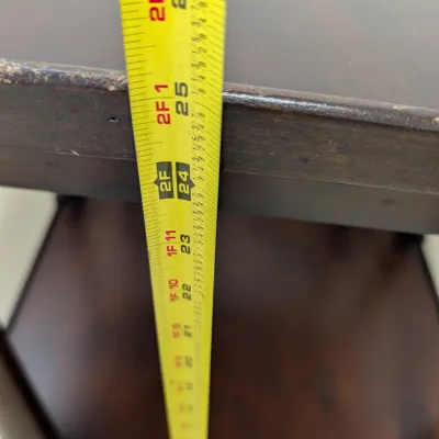 28" X 24" Wooden Side Table