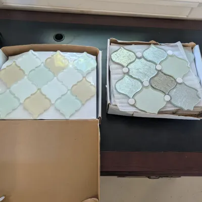 17 - 12" x 12" Pieces Of Tile