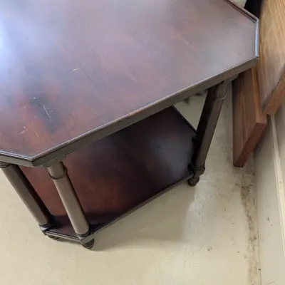 28" X 24" Wooden Side Table