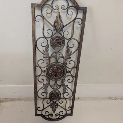 13" X 42 3/4" Metal Wall Decor