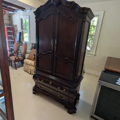 Century Furniture Wooden French Provincial Style Armoire