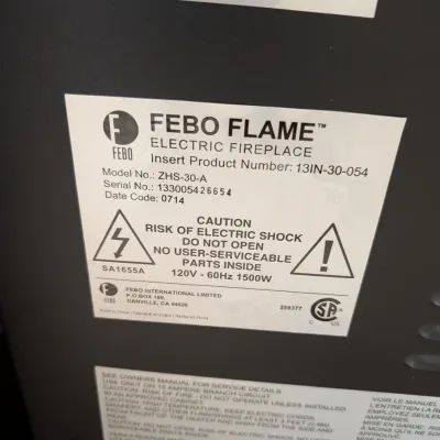 Febo Flame Electric Fireplace
