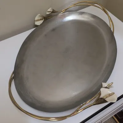 Michael Aram Calla Lily Metal Serving Tray
