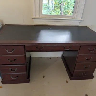 5 Drawer Wooden Computer Desk