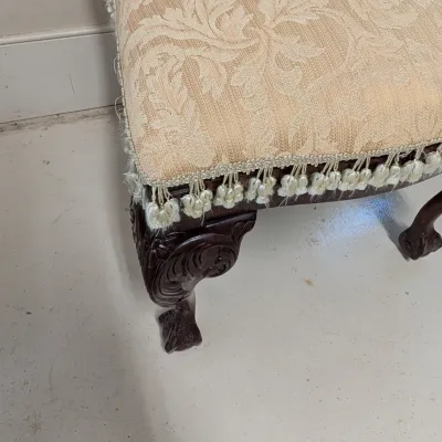 Pair of Vintage Chippendale Style Carved Side Chairs