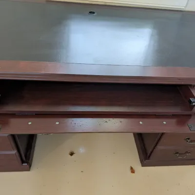 5 Drawer Wooden Computer Desk