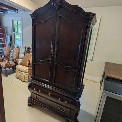 Century Furniture Wooden French Provincial Style Armoire