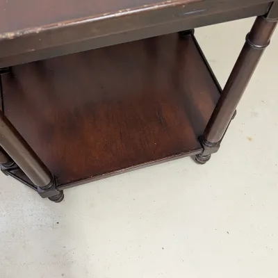 28" X 24" Wooden Side Table