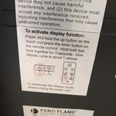 Febo Flame Electric Fireplace