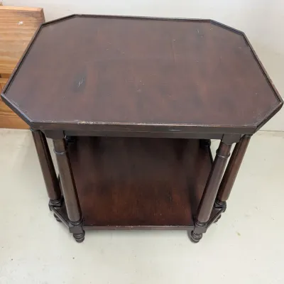 28" X 24" Wooden Side Table