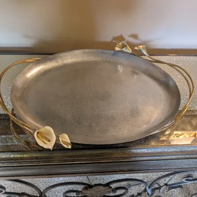 Michael Aram Calla Lily Metal Serving Tray