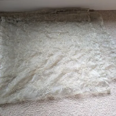 Light Green Shear Curtains 95" x 50"