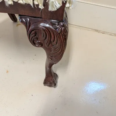 Pair of Vintage Chippendale Style Carved Side Chairs