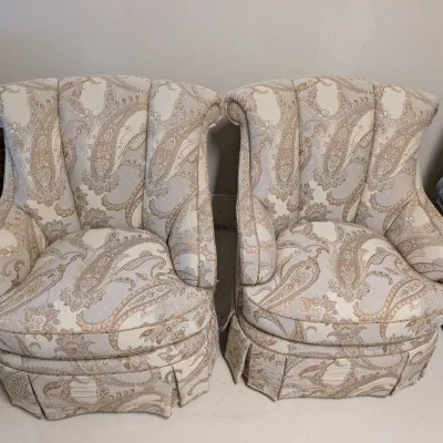 Key City Swivel Fabric Chairs