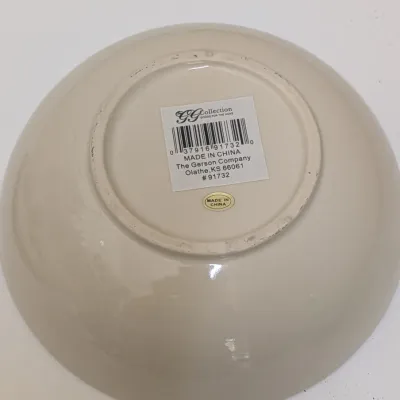2-Tier Ceramic & Cast Iron Serving Stand with Covered Top Dish