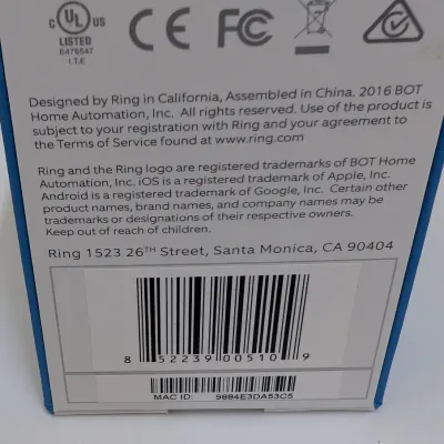 Ring Chime Video Doorbell