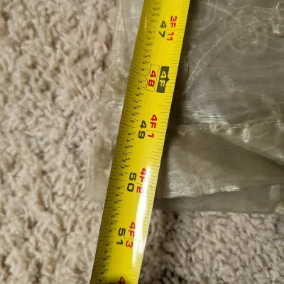 Light Green Shear Curtains 95" x 50"