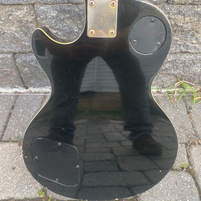 1970s Morris Les Paul Custom Copy Black MIJ Japan + Grover Tuners & Hard Case